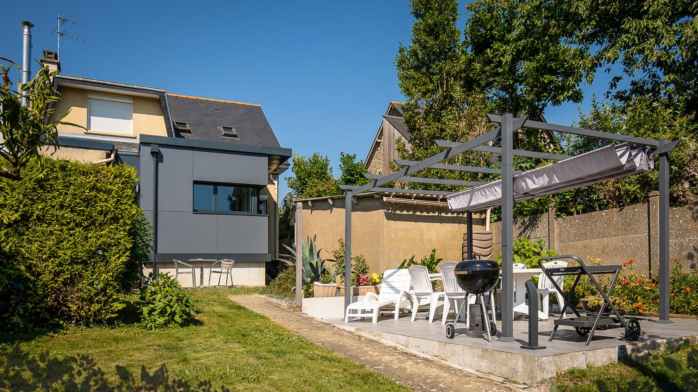 Extension d´une maison de ville sur Plechatel