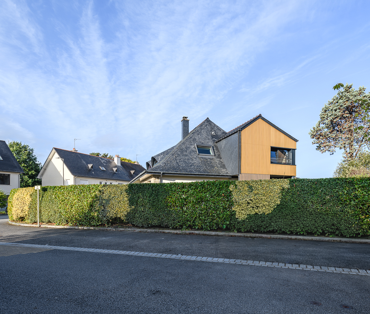 Extension en étage d´une maison individuelle
