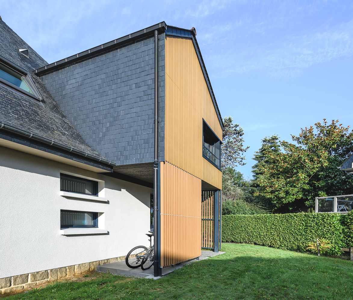 Extension en étage d´une maison individuelle