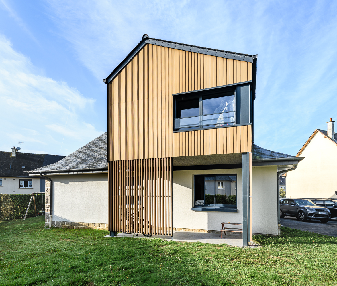 Extension en étage d´une maison individuelle