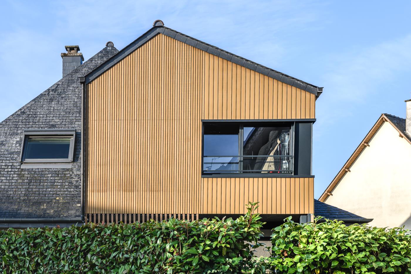 Extension en étage d´une maison individuelle