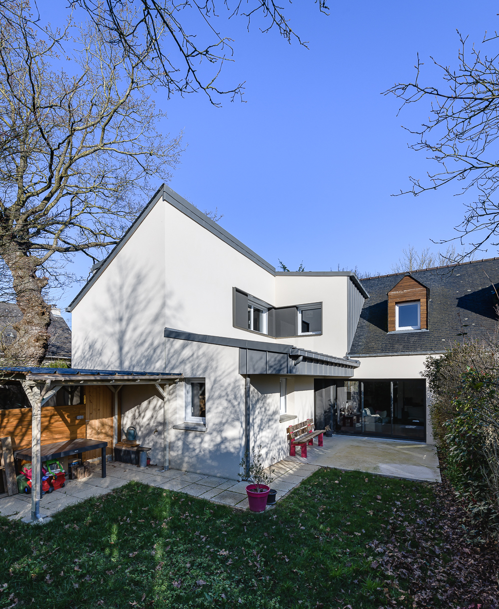 Extension d´une petite maison individuelle sur La Chapelle des Fougeretz